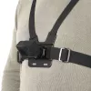 Kameras krūšu stiprinājuma siksna HAMA 00004567 darbības kamerām (GoPro saderīgs), melna, regulējams krūšu stiprinājums