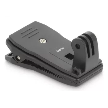HAMA Passive Holder for Action Camera 00004573, Universal Clip Mount, Melns