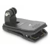 HAMA Passive Holder for Action Camera 00004573, Universal Clip Mount, Melns