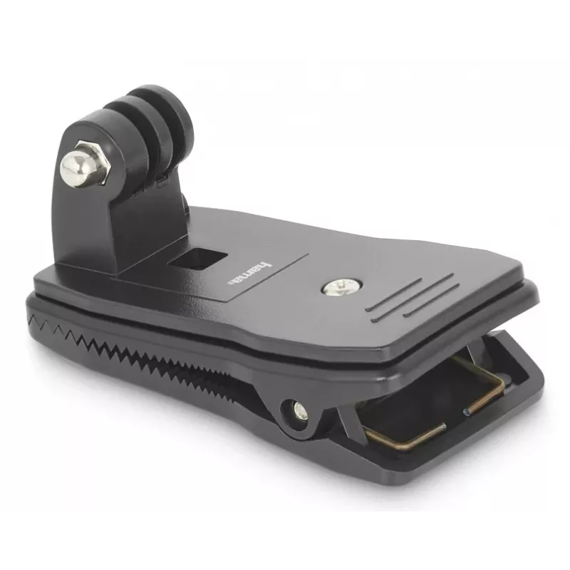 HAMA Passive Holder for Action Camera 00004573, Universal Clip Mount, Melns