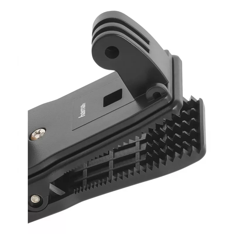 HAMA Passive Holder for Action Camera 00004573, Universal Clip Mount, Melns