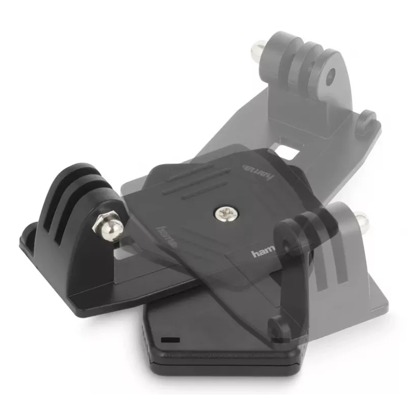 HAMA Passive Holder for Action Camera 00004573, Universal Clip Mount, Melns