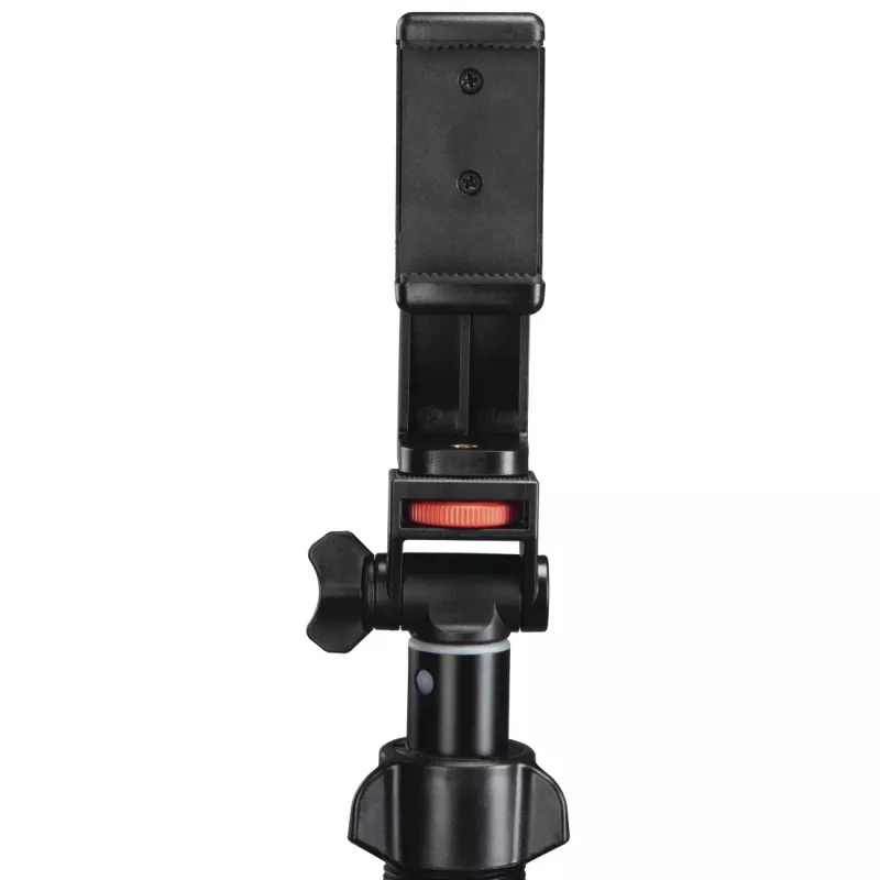 Hama Rotary Smartphone II statīvs viedtālrunim un digitālajai kamerai, 3 kāju, maks. slodze 1 kg, augstums 41,5–150 cm, melns
