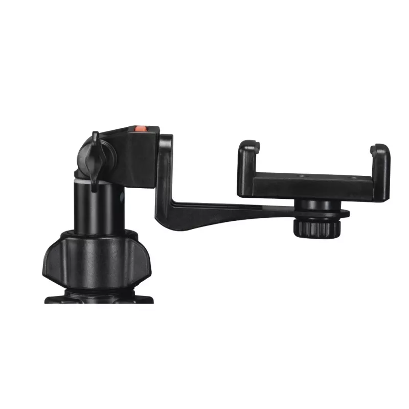 Hama Rotary Smartphone II statīvs viedtālrunim un digitālajai kamerai, 3 kāju, maks. slodze 1 kg, augstums 41,5–150 cm, melns