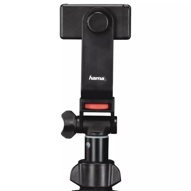 Hama Rotary Smartphone II statīvs viedtālrunim un digitālajai kamerai, 3 kāju, maks. slodze 1 kg, augstums 41,5–150 cm, melns