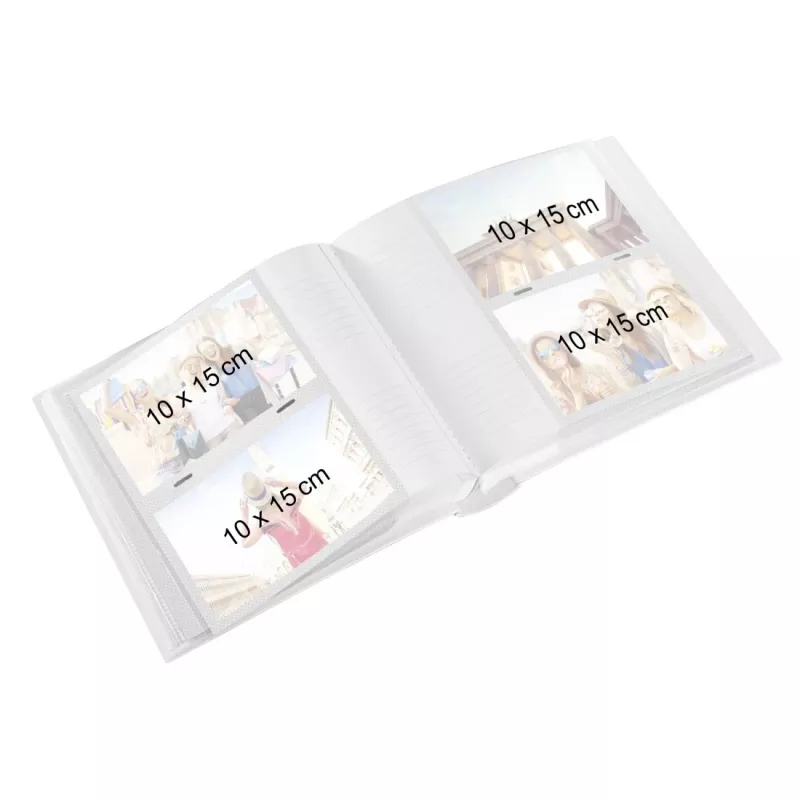 Fotoalbums HAMA 00007732, papīra grāmatu iesējums, daudzkrāsains, 100 lapām 10×15 cm