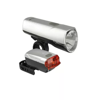 Aizmugurējā un priekšējā apgaismojuma komplekts Fisher-Price 85330 LED melns sarkans sudraba