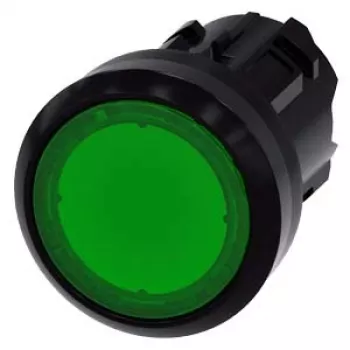 Siemens 3SU1001-0AA40-0AA0 elektriskais izpildmehānisms IP66, IP67, IP69, IP69K Melns, Zaļš