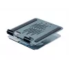 Multivides planšetdatora statīvs CONCEPTRONIC THANA09G — salokāms grozāms statīvs, 360° rotējoša pamatne, regulējams augstums, pelēks, 150×110×40 mm