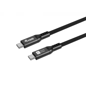 USB4 Gen 4x2 C–C kabelis EQUIP 1,2 m, 80 Gbps, PD240W, 8K@60Hz, melns