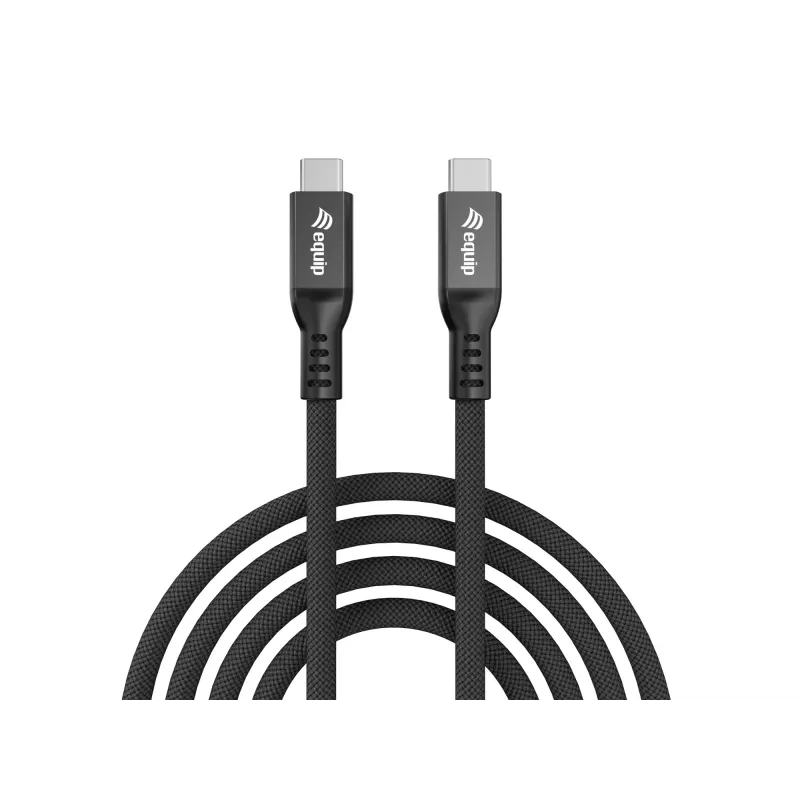USB4 Gen4x2 C–C kabelis EQUIP 2 m, 80 Gbps, PD 240 W, 8K@60Hz, melns