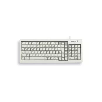 Cherry XS G84-5200LCMCH-0 tastatūra, pilna izmēra, 104 taustiņi, USB, Šveices, pelēka