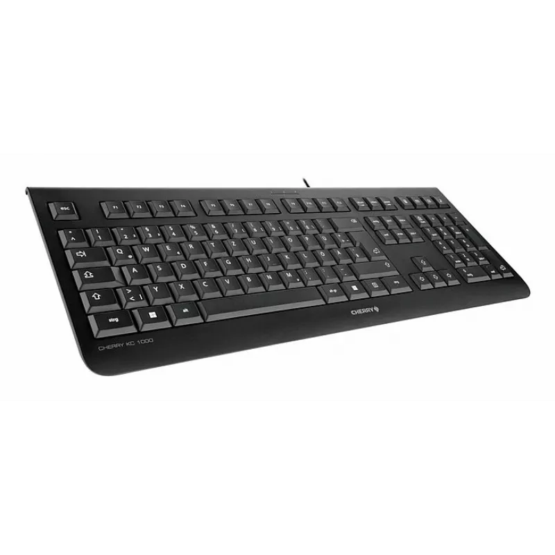 Vadu pilnizmēra USB tastatūra Cherry KC 1000 QWERTY portugāļu melna