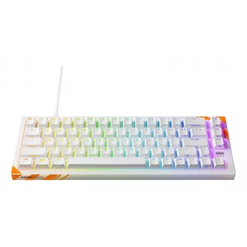 Mehāniskā spēļu tastatūra Cherry K5 Pro TMR Compact 65% QWERTY US, vadu USB, RGB, oranža/balta
