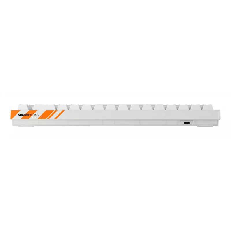 Mehāniskā spēļu tastatūra Cherry K5 Pro TMR Compact 65% QWERTY US, vadu USB, RGB, oranža/balta
