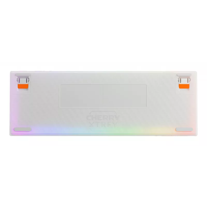 Mehāniskā spēļu tastatūra Cherry K5 Pro TMR Compact — 65% vadu USB, QWERTZ, RGB, oranža/balta