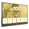 AOC 16T20E2 portatīvais televizors/monitors Pārnēsājams monitors Melns 39,6 cm (15,6 collas) LED 1920 x 1080 pikseļi