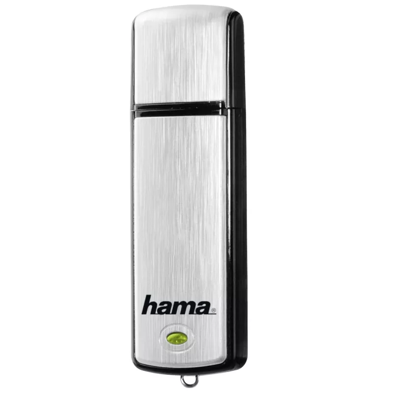 Hama Fancy USB zibatmiņa 32 GB 2.0 Melns, Sudraba