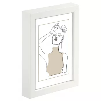 Viena attēlu rāmītis Hama Copenhagen balta Glass MDF 220mm
