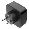 Hama 00223460 strāvas kontaktdakšas adapteris Type E/F hybrid Universal Melns