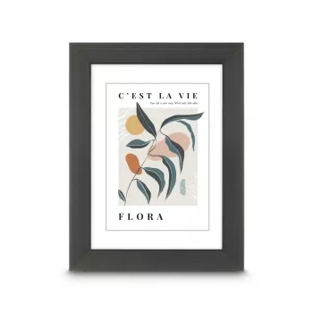 Hama Flora viens attēla rāmis Pelēks