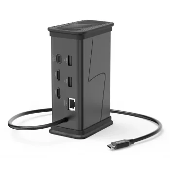 Hama 00200150 saskarnes centrs USB Type-C 5000 Mbit/s