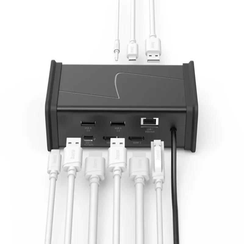 Hama 00200150 saskarnes centrs USB Type-C 5000 Mbit/s