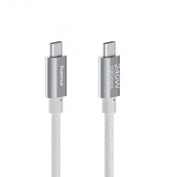 Hama Full-Featured USB kabelis USB 3.2 Gen 2 (3.1 Gen 2) 1.5 m USB C Balts