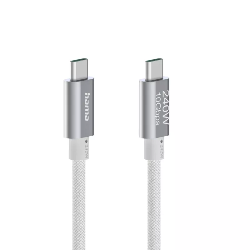 Hama Full-Featured USB kabelis USB 3.2 Gen 2 (3.1 Gen 2) 1.5 m USB C Balts