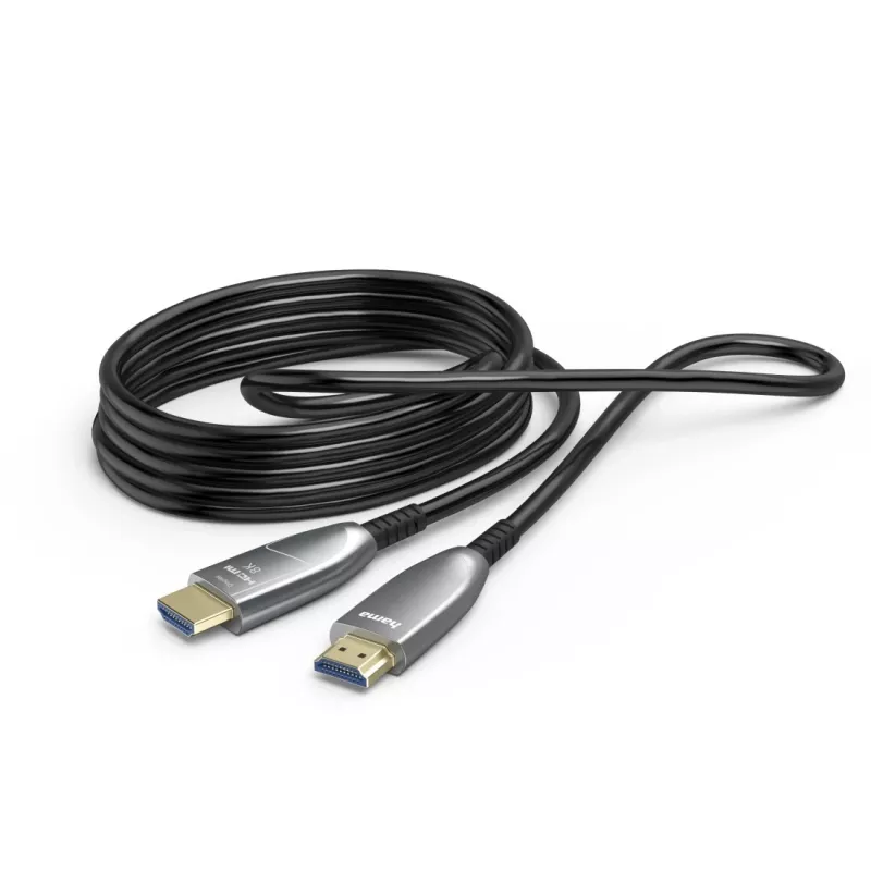 Hama 00202036 HDMI kabelis 20 m HDMI Type A (Standard) Melns, Pelēks, Sudraba