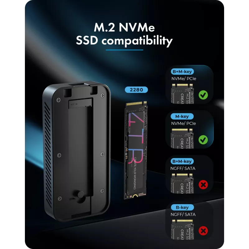 ICY BOX Diamond Case 1980 M.2 NVMe SSD korpuss ar Thunderbolt 5 tehnoloģiju un pārsūtīšanas ātrumu līdz 80 Gbps