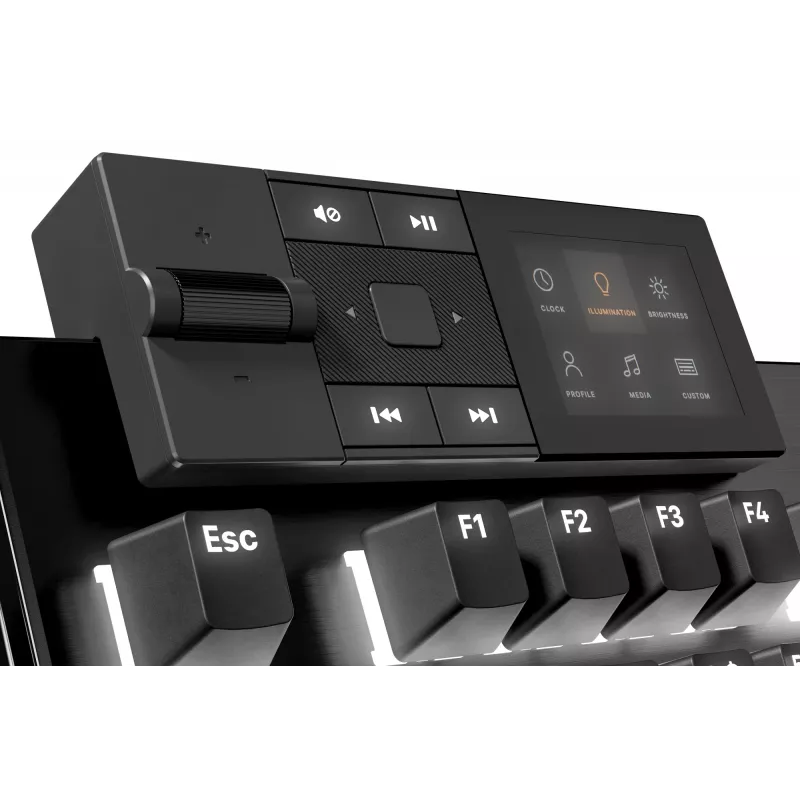be quiet Dark Mount Silent Linear FR ISO tastatūra Spēlēm USB AZERTY franču melna