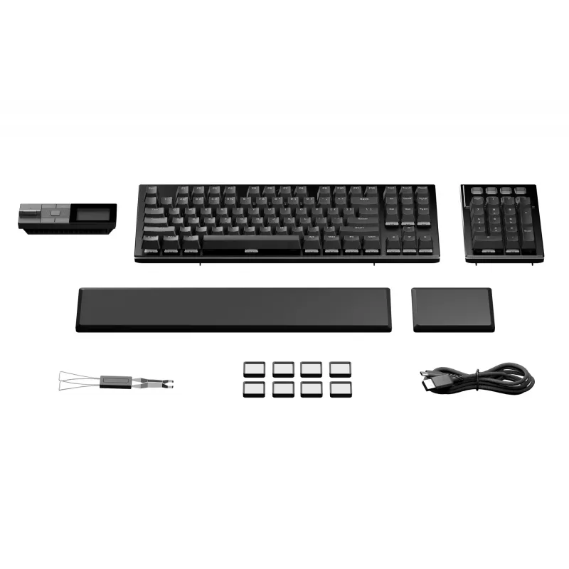 be quiet Dark Mount Silent Linear FR ISO tastatūra Spēlēm USB AZERTY franču melna