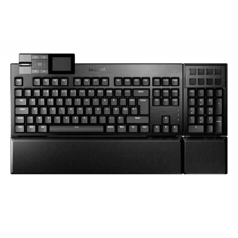 be quiet Dark Mount Silent Tactile FR ISO tastatūra spēlēm USB AZERTY franču melna