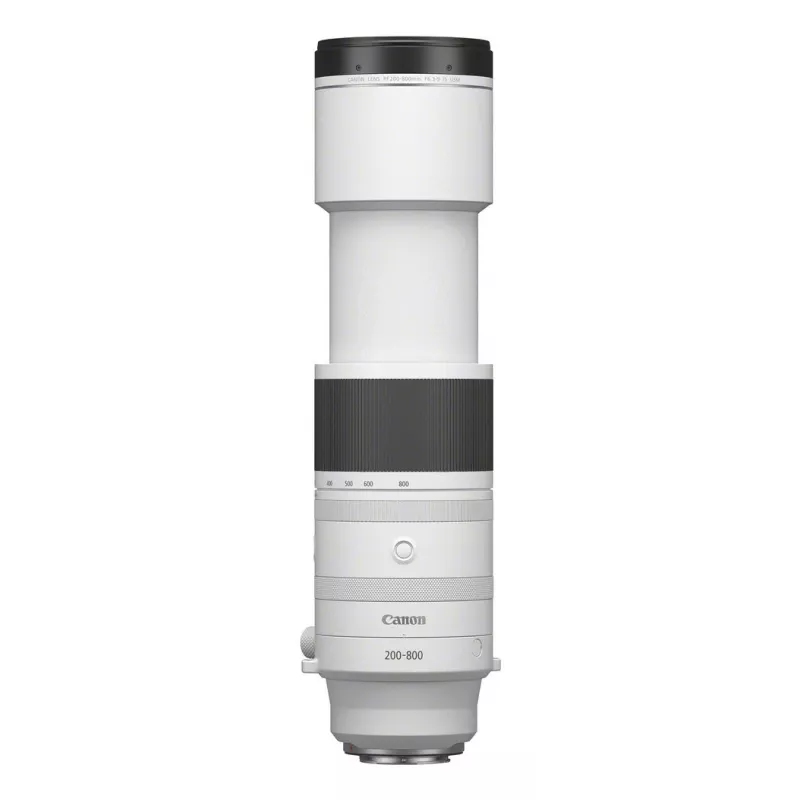 Canon RF 200-800 mm F6.3-9 IS USM telefoto objektīvi, melns/balts