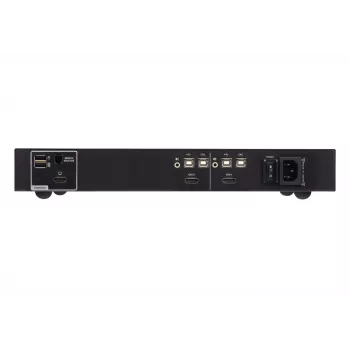ATEN 2-portu USB HDMI drošais KVM slēdzis ar CAC, 4K UHD 3840x2160@60Hz, USB tastatūra/pele, metāla korpuss
