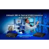 KVM pagarinātājs ATEN True 4K DP/HDMI Optical KVM 300m – raidītājs un uztvērējs, DisplayPort/HDMI, USB, 300 m