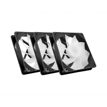 PC korpusa ventilators MSI MAG F120 ARGB x3 — 120 mm, 1300 apgr./min, hidrauliskais gultnis, melns