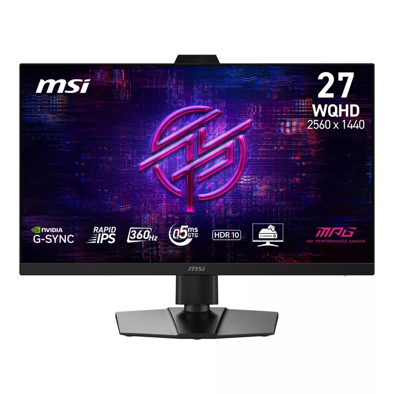 27 collu MSI MPG 272QRF X36 spēļu monitors — 2560×1440 WQHD, Rapid IPS, 0,5 ms, 400 cd/m², USB 2.0 centrmezgls, VESA, augstumā regulējams