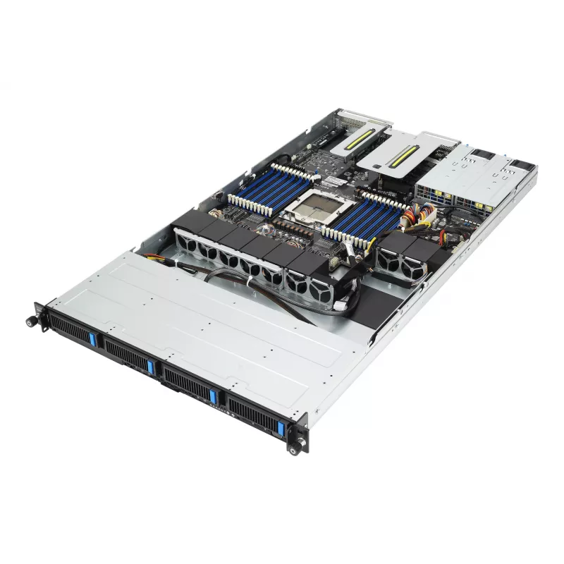 ASUS RS501A-E12-RS4 LGA 6096 plaukta (1U) melns, sudrabains