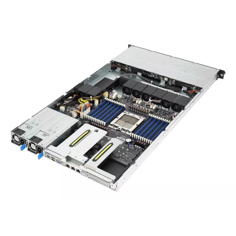 ASUS RS501A-E12-RS4 LGA 6096 plaukta (1U) melns, sudrabains