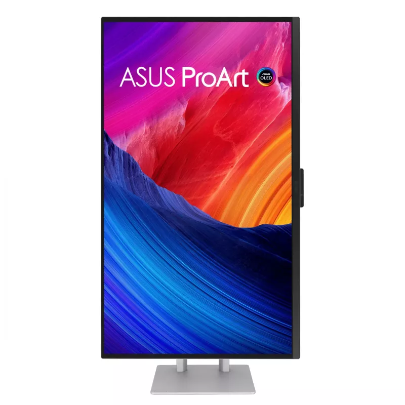 Datora monitors ASUS ProArt PA27UCDMR 67,3 cm (26,5 collas) 3840×2160 4K OLED sudraba krāsā, 0,1 ms, USB 3.2 Gen 2, skaļruņi, VESA