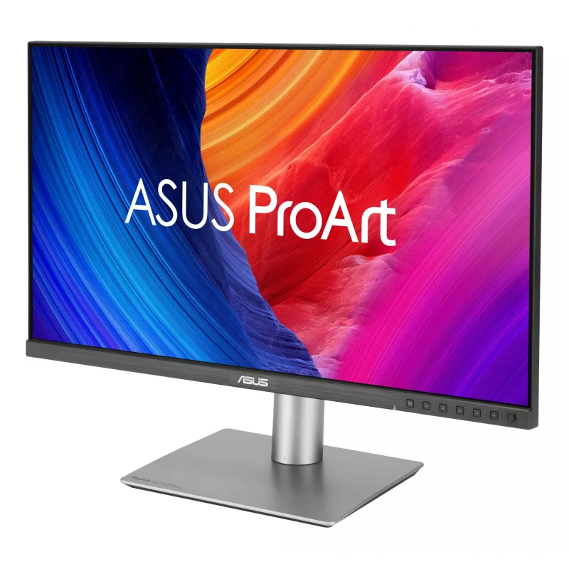 Datora monitors ASUS ProArt PA278CGRV 27 collas (68.6 cm) QHD 2560×1440 IPS LCD Silver, 5 ms, USB‑C, USB 3.2 centrmezgls, skaļruņi, VESA, augstuma regulēšana