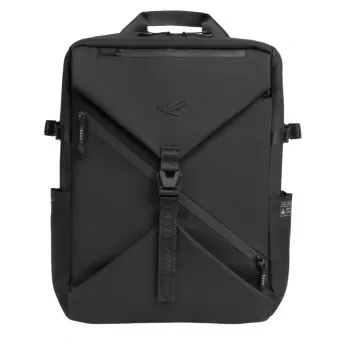 Mugursoma klēpjdatoram ASUS ROG Archer Backpack 16 BP2600 — piemērota 40,6 cm (16 collu) klēpjdatoram, poliesters un āda, melna