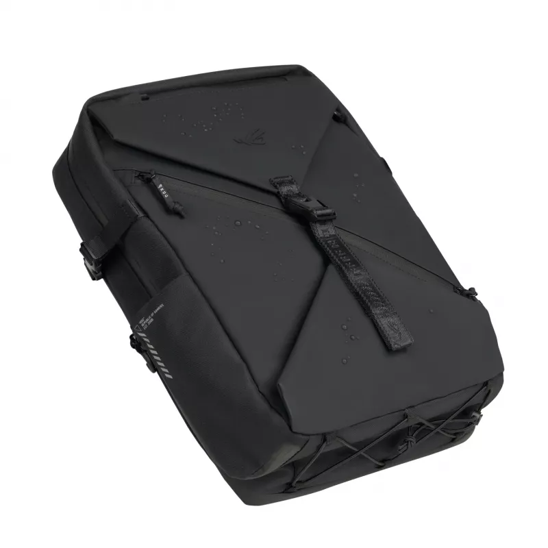 Mugursoma klēpjdatoram ASUS ROG Archer Backpack 16 BP2600 — piemērota 40,6 cm (16 collu) klēpjdatoram, poliesters un āda, melna