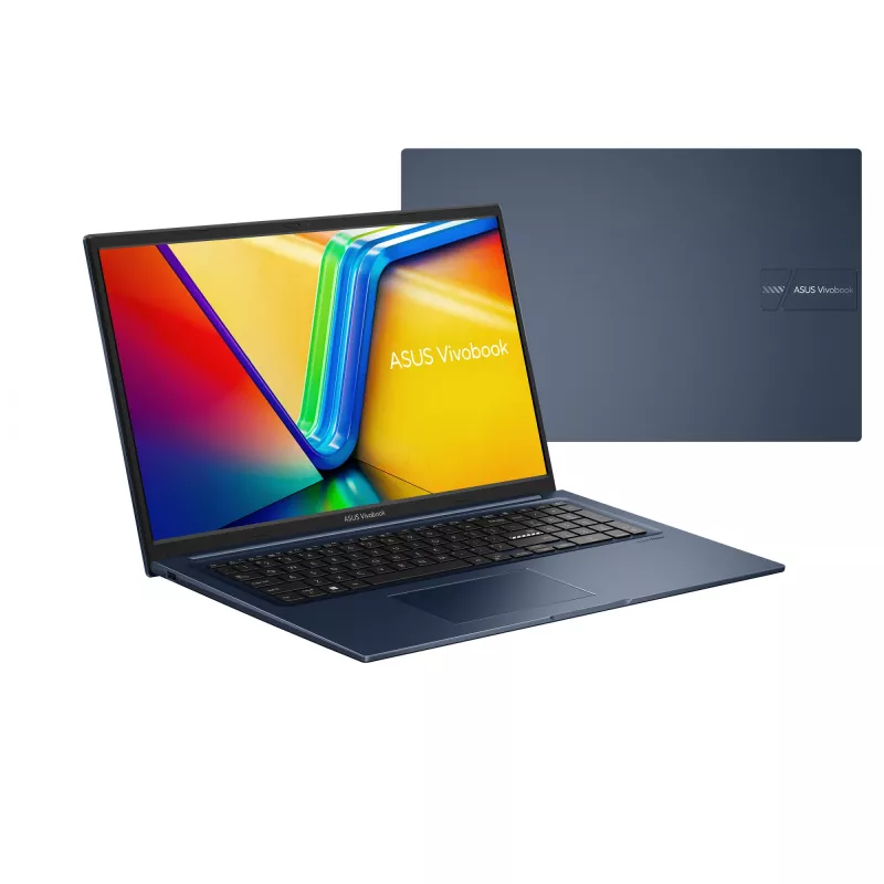 Portatīvais dators ASUS Vivobook 17 X1704VA Intel Core 3 100U, 17.3 collu FHD, 16GB DDR5, 512GB SSD, Wi‑Fi 6, Windows 11 Home, zils