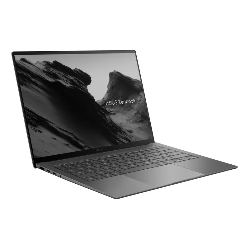 Portatīvais dators ASUS Zenbook S14 UX5406AA-SU052W — Intel Core Ultra 9 386H, 14 collu 3K skārienekrāns, 32 GB LPDDR5x, 1 TB SSD, Windows 11 Home, Pelēks