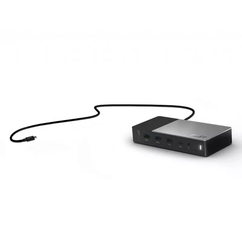 MSI USB-C dokstacija Gen 2 USB 3.2 Gen 2 (3.1 Gen 2) Type-C melna