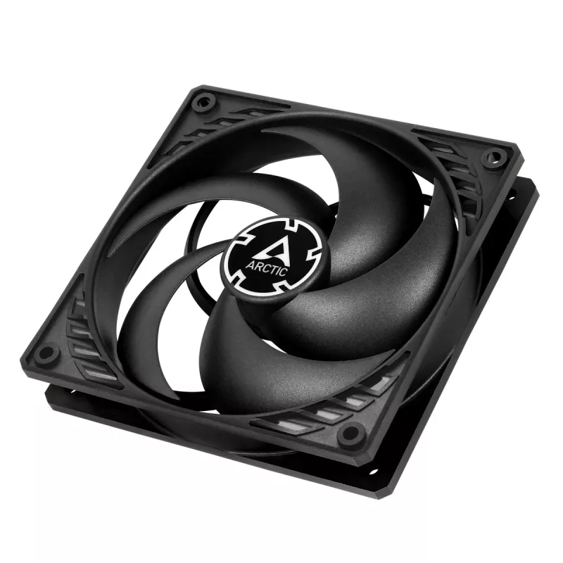 ARCTIC P12 PWM PST (Melns/Melns) Spiedienam optimizēts 120 mm ventilators ar PWM PST