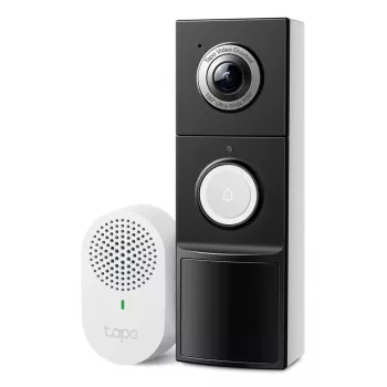 TP-Link Tapo Video Doorbell Camera 1 × D235, 1 × D100C, melna, balta, IP66, 130°, infrasarkanais, sienas, CE, RoHS, RCM,R-NZ,FCC, EAC, Triman, UKCA